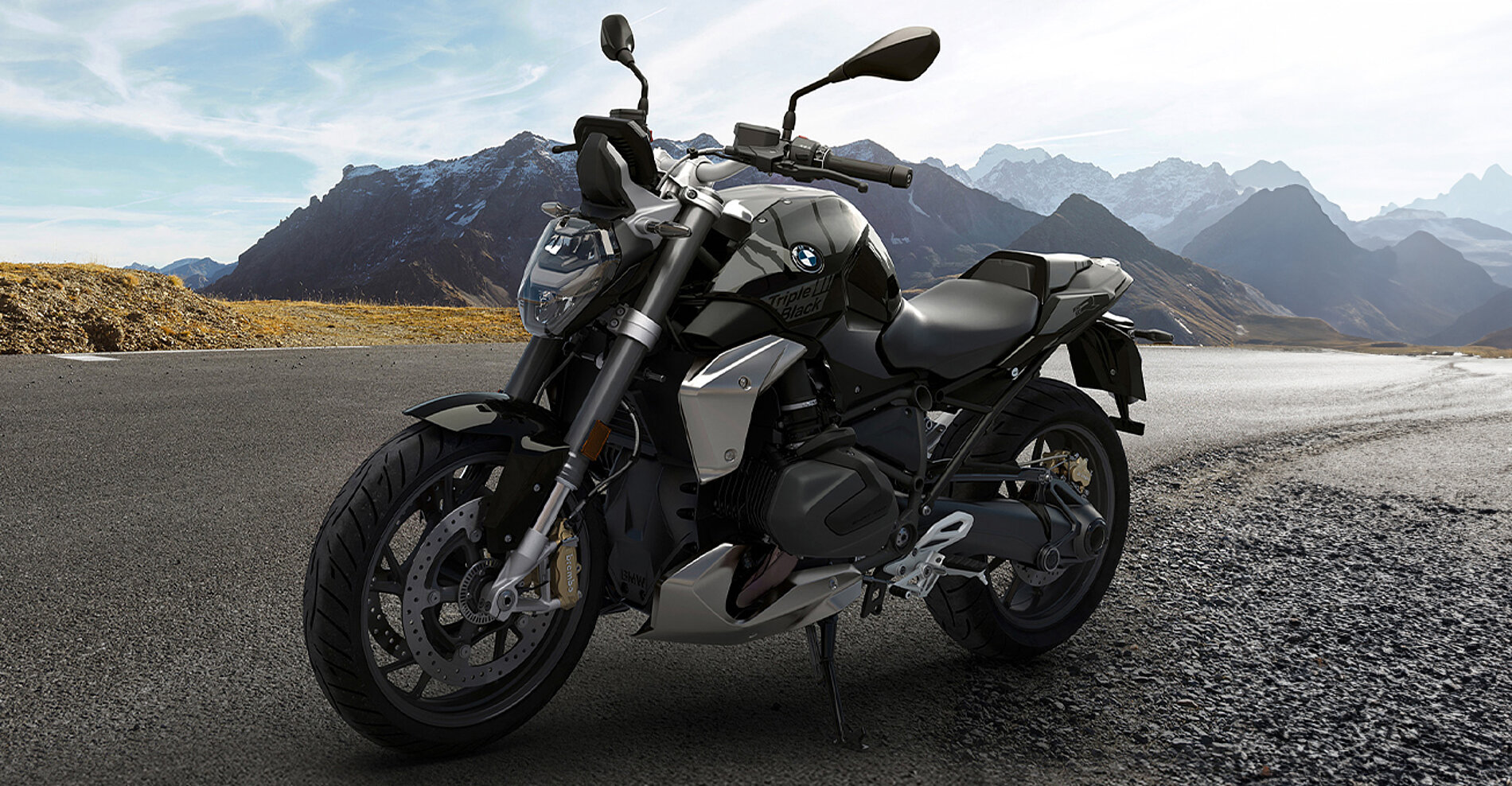 Die BMW R 1250 R in Silber